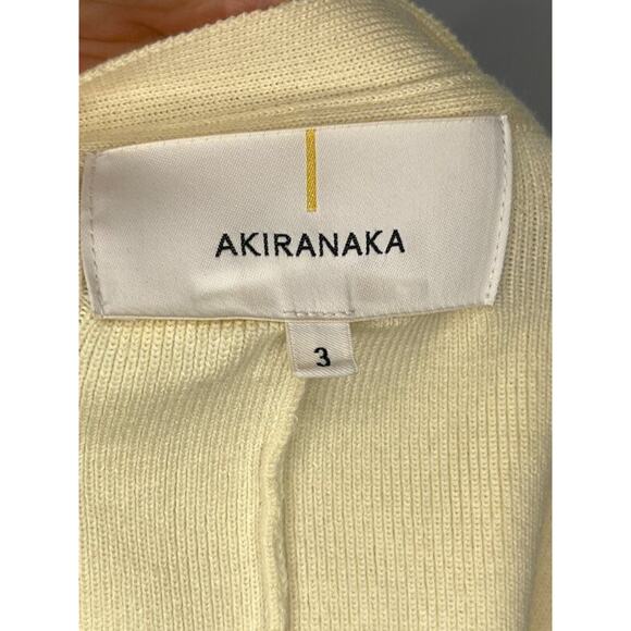 AKIRANAKA Sz 3 M L Ivory Cream Cardigan Sweater Wool Blend Japan - Picture 3 of 11